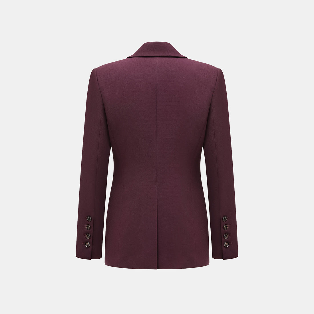 "Westminster Weekdays" Luxury hemp acetate double-breasted blazer - Pinot noir