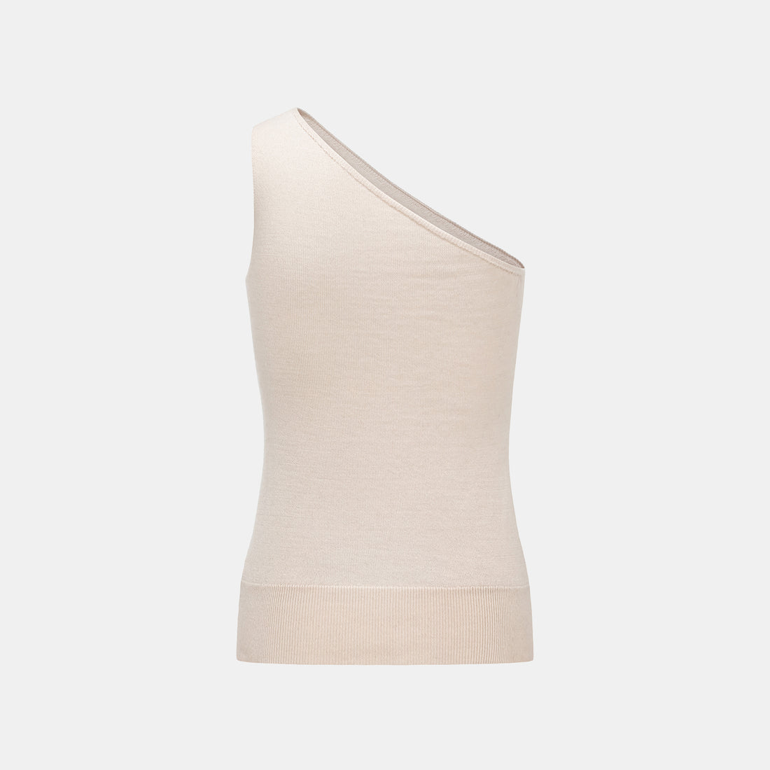 “Autumn Diary” 100% Cashmere Off-shoulder Top—Rose Water