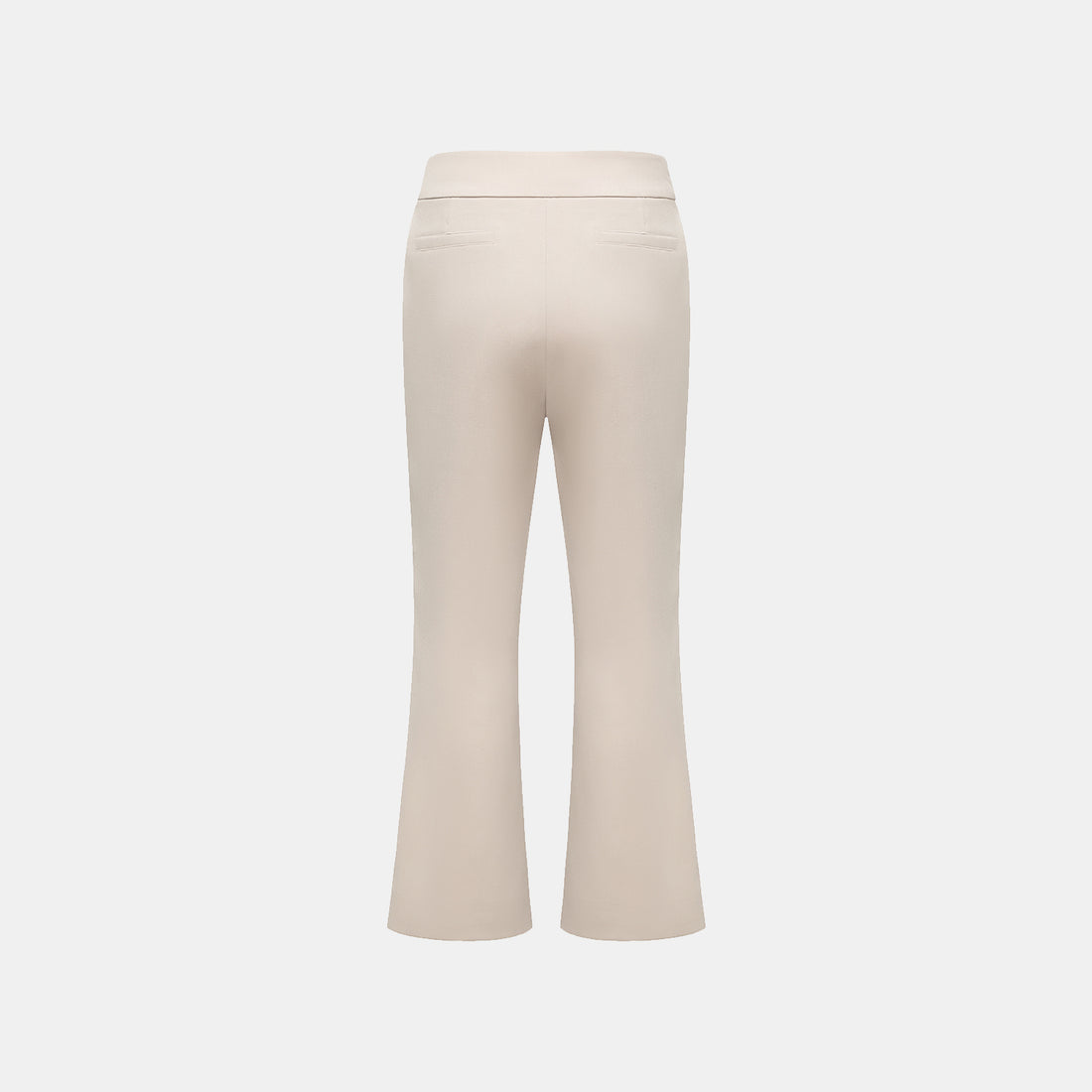 "Autumn Diary" Korean super stretch drape fabric waist trousers - gray and white