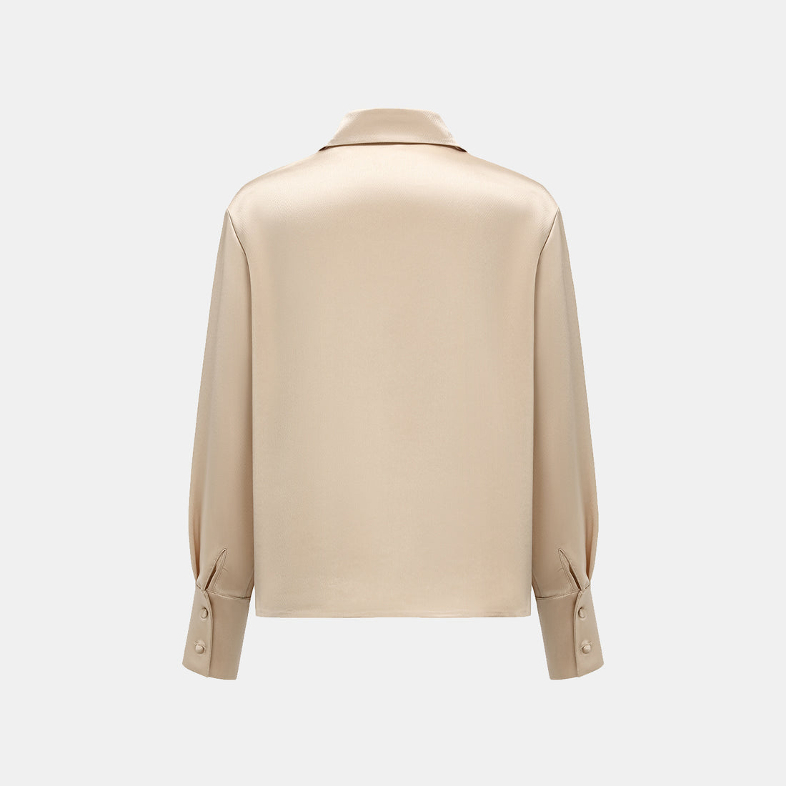 "Spring" Crystal Scale Acetate Light Chinese Shirt - Champagne Gold