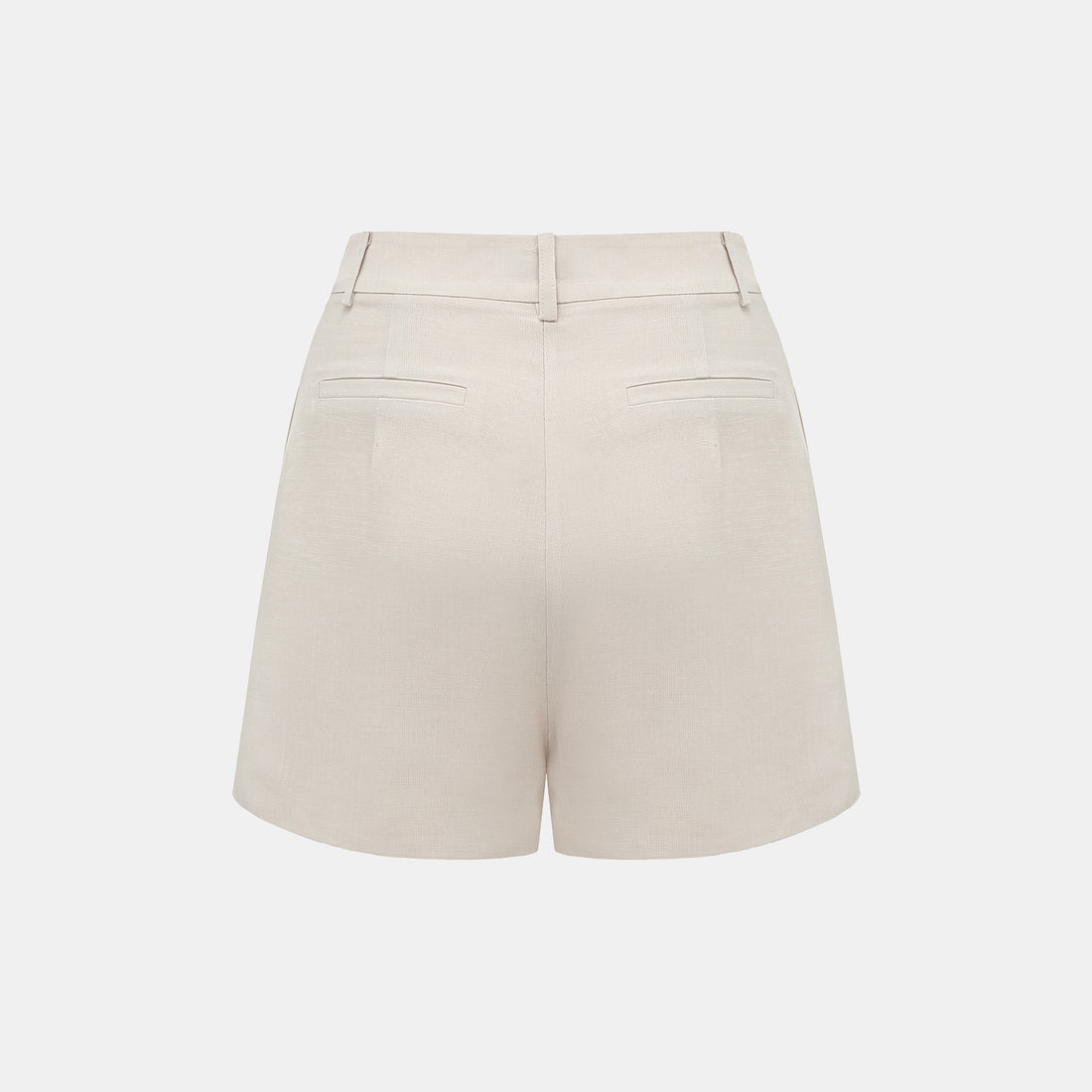 "Intellectual Moment" Special Silk and Bamboo Texture Acetate Shorts - Cha Xi