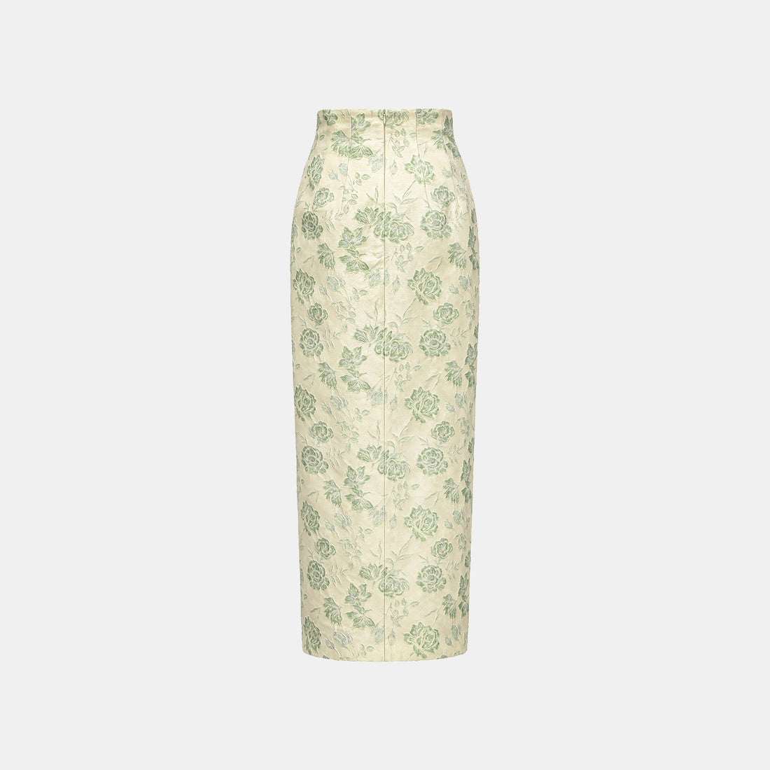"Imperial Garden Teatime" Silk and Wool Light Chinese Style Suit - Off-White