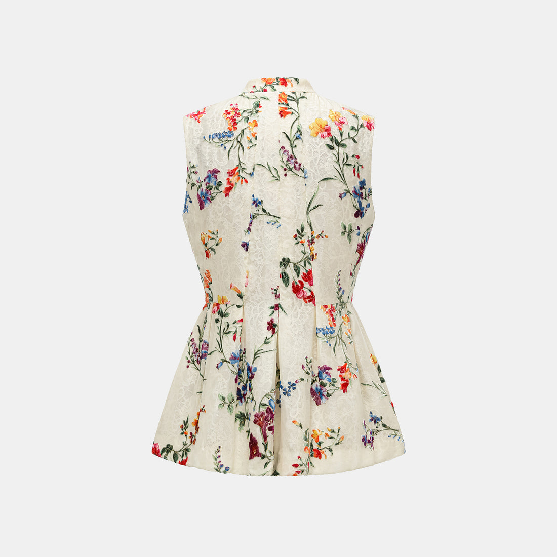 "Tops" Italian high-end velvet art hand-painted gold-painted light Chinese three-dimensional tailoring top - Xiaochun Flower Banquet