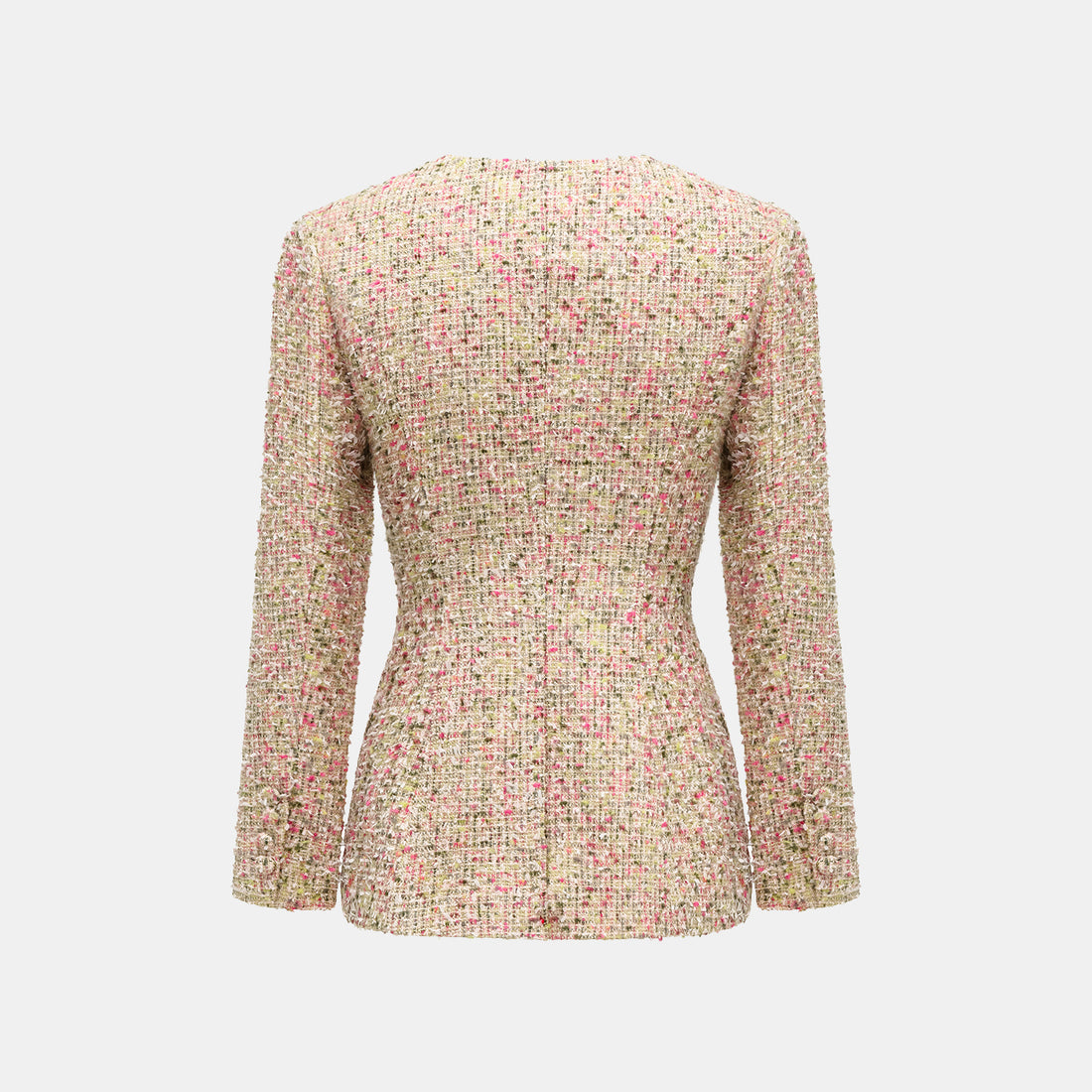 "Chelsea Citywalk" Tweed Double Breasted Jacket - Monet Garden