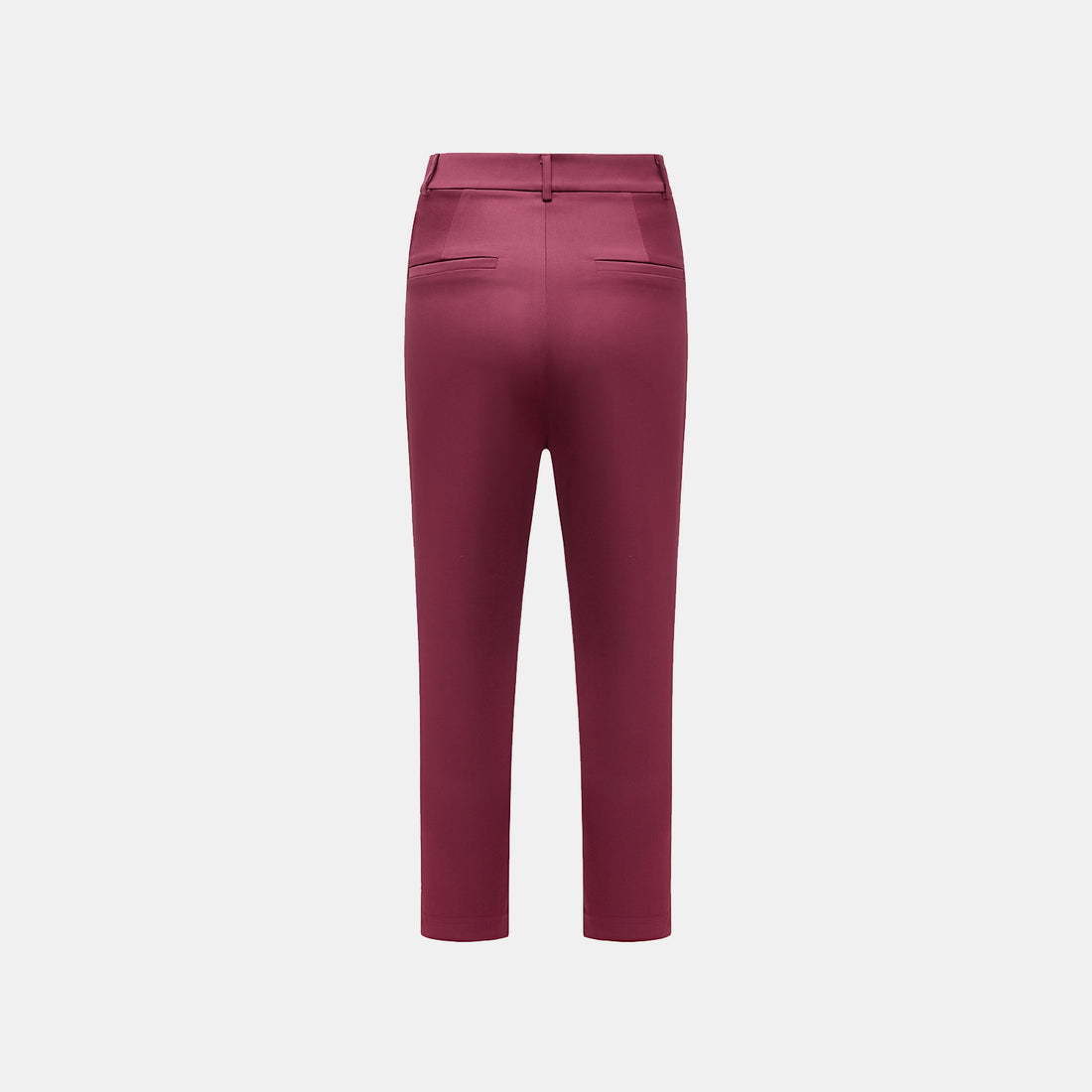 "Easy-go Chic" Heavy Acetate Cropped Pants - Velvet Purple
