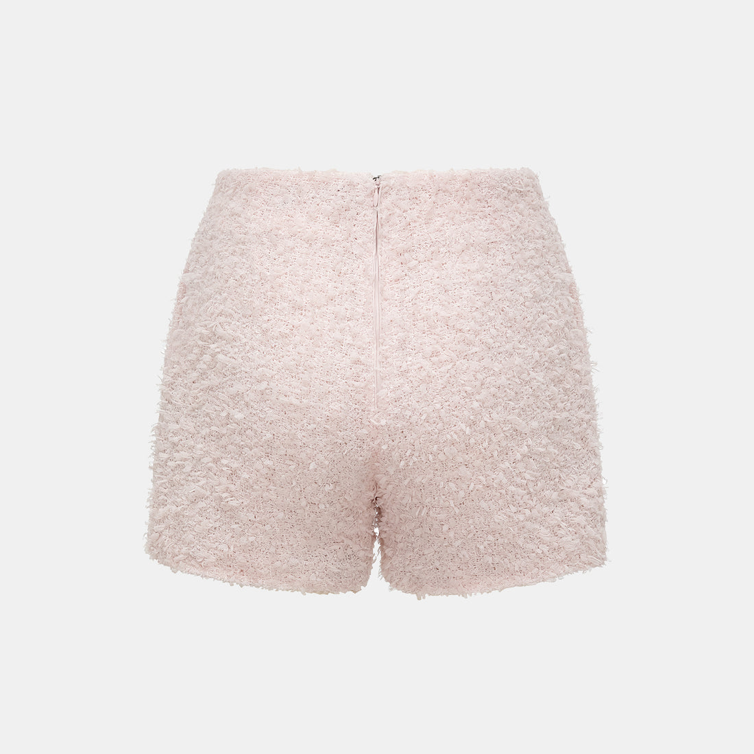 "Breeze boucle" Italian textured light tweed shorts—When Petals Fall