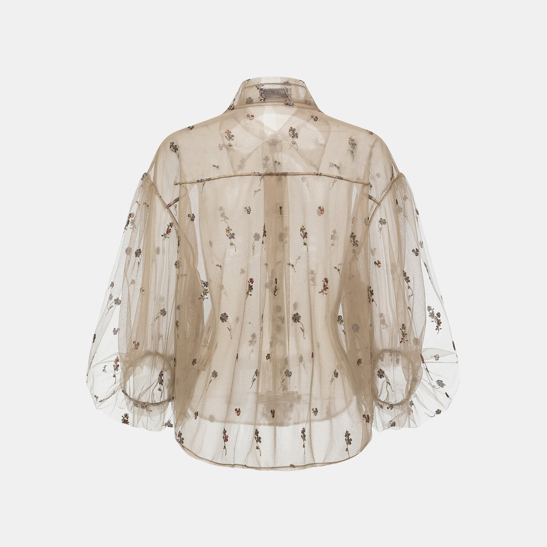 "Quiet Mastery" French top embroidered shirt