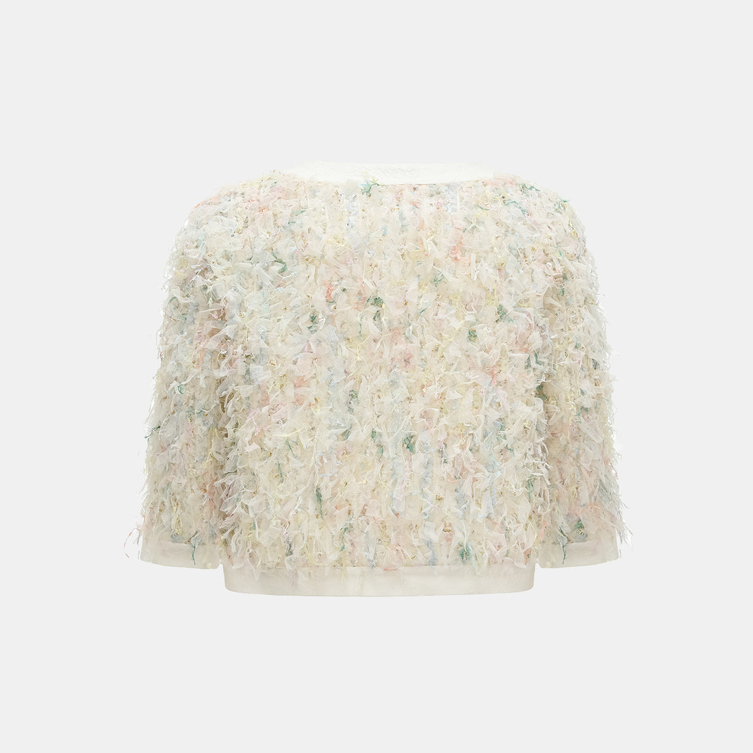 "Brunch at Ritz." Special craft lace cardigan—Summer Monet