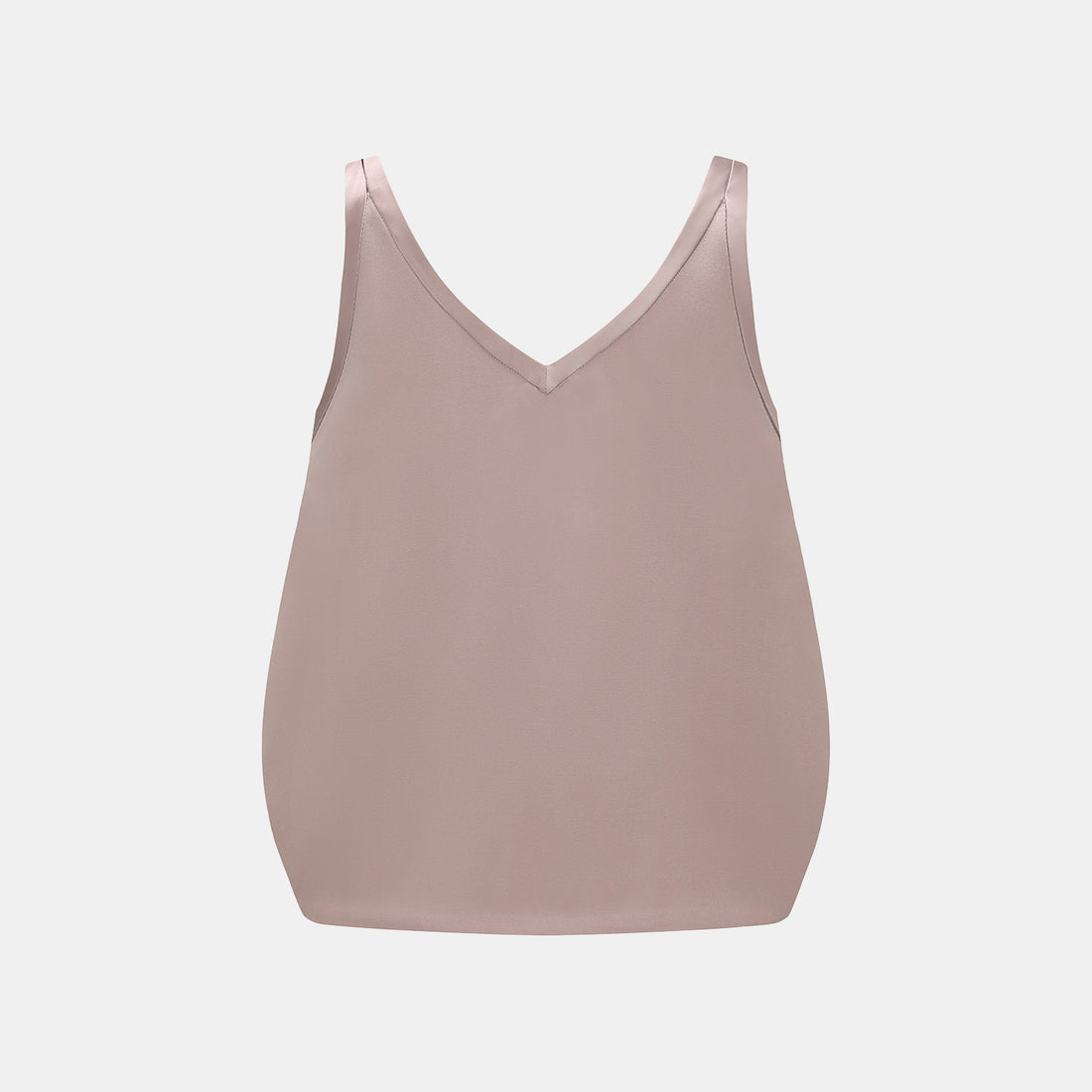 "Weekend at Monaco." Heavy satin panelled vest — Taupe