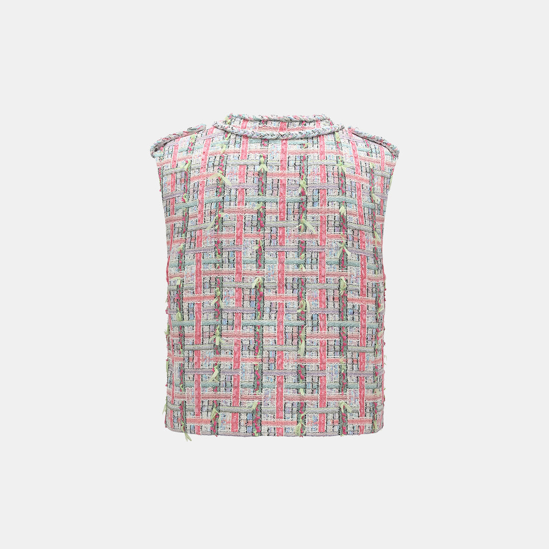 "Arcade of CherJoy Atelier." French summer light tweed vest vest - Parfum de Sucre