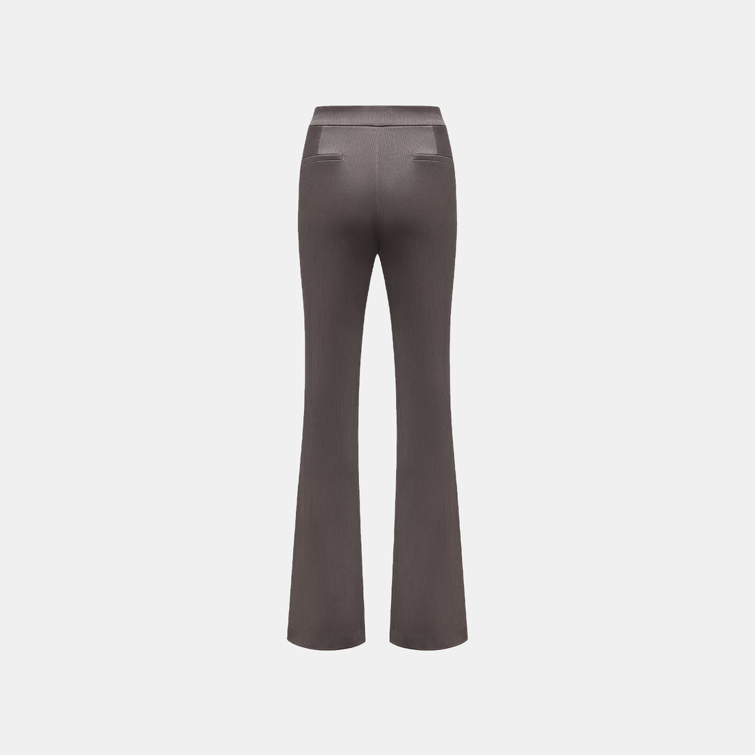 "Easy Go Chic" Korean pleated fabric flared pants - leather brown