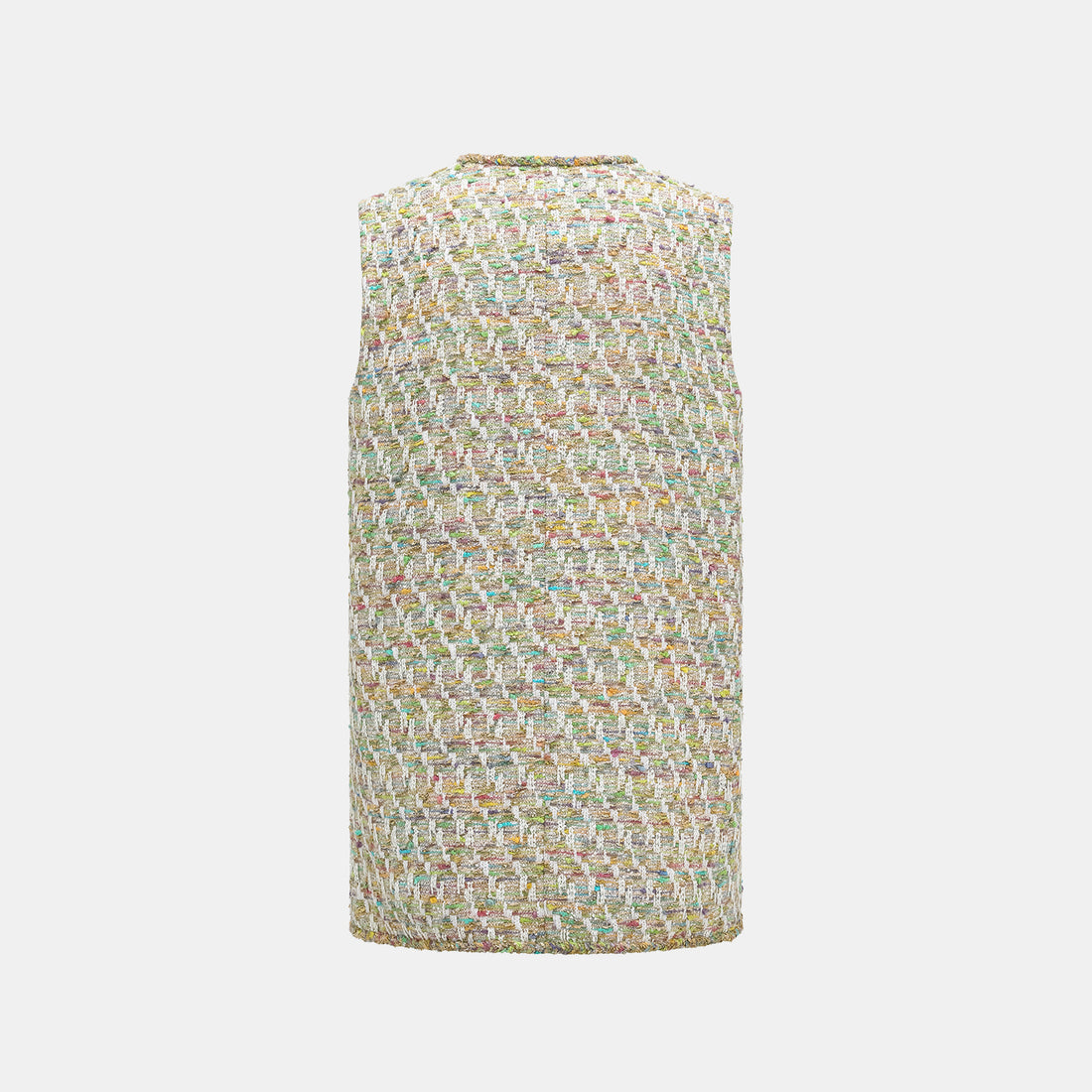 "Weekend at Monaco" Spanish gold-work lightweight tweed vest—Emerald Waltz