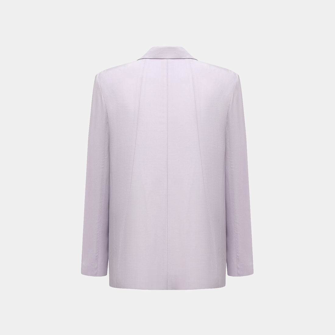 "Speak Sleek" Luxury Lightweight Linen Textured Acetate Oversized Suit Jacket—Lilac