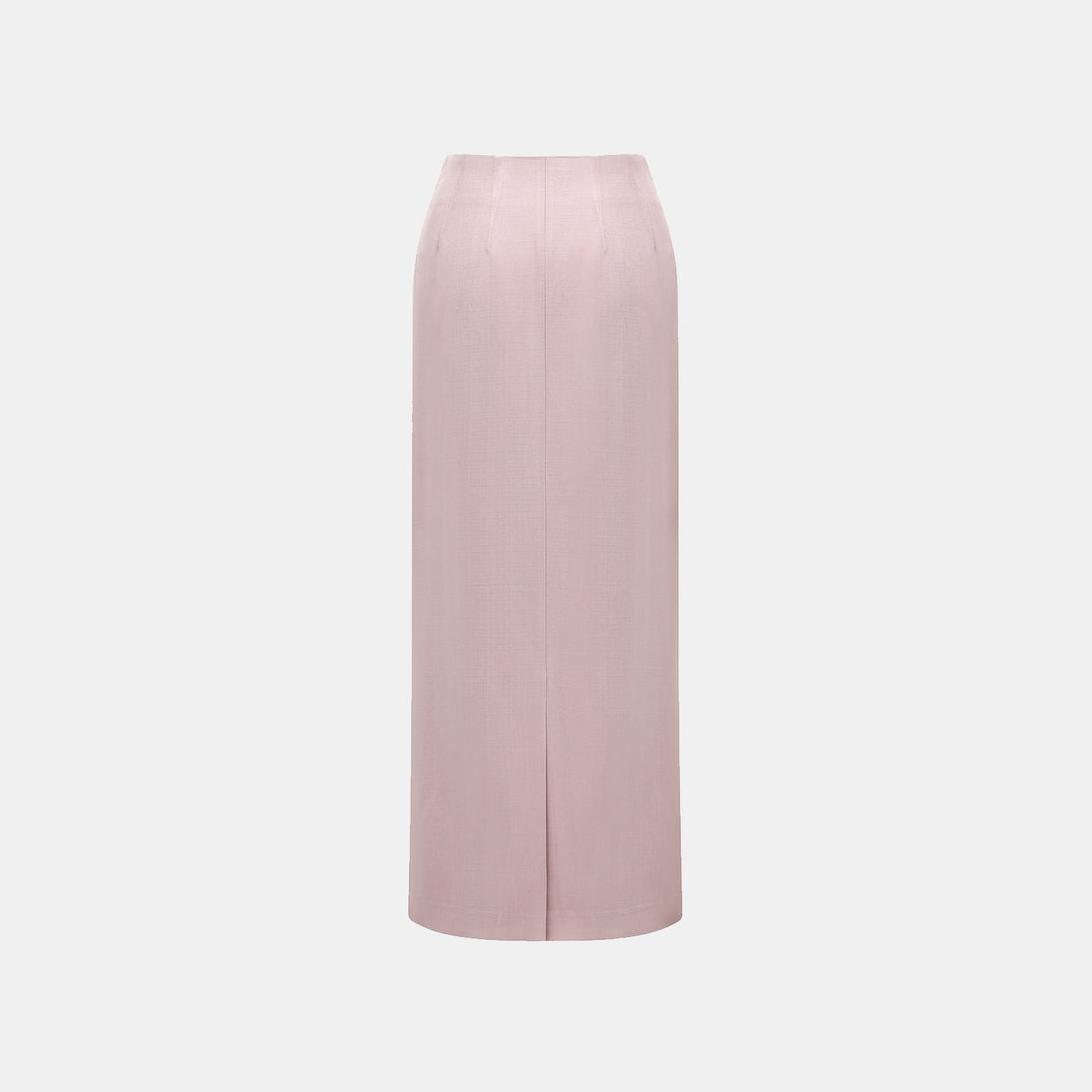 "Speak Sleek" Luxe Lightweight Linen Acetate Pencil Skirt—Pink