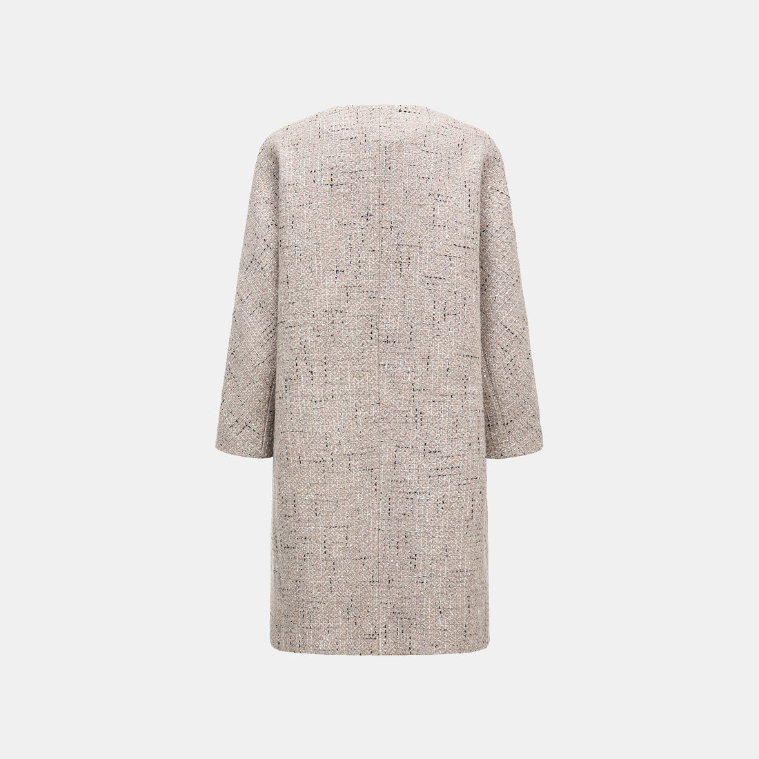 "Chelsea Tea Time" wool tweed pupa coat - Antique Mirage