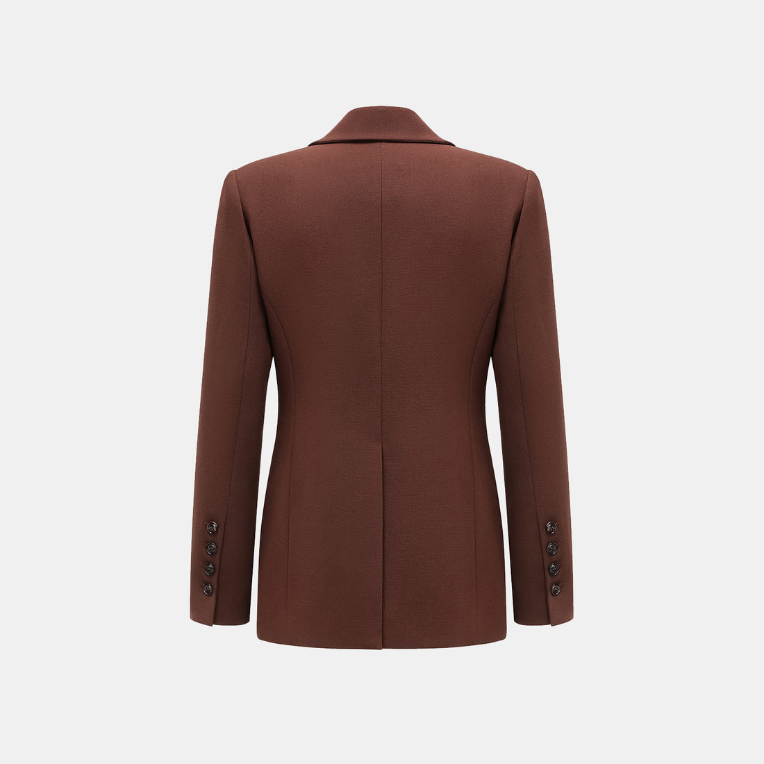 "Westminster Weekdays" Luxe Hemp Acetate Double Breasted Blazer - Cognac