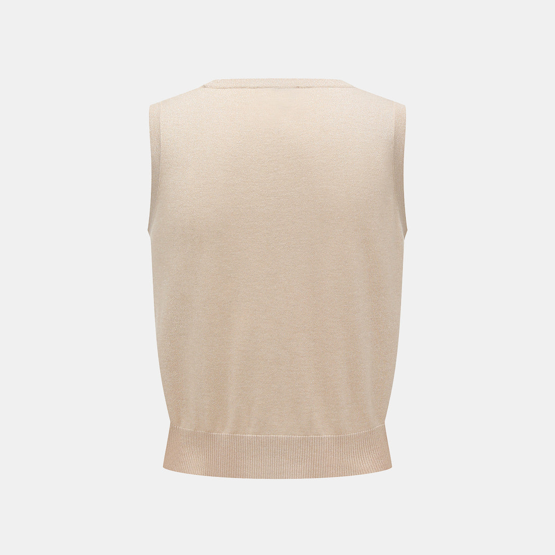 "Summer Diary" Cool Triacetate Cashmere Knit Vest—CALM