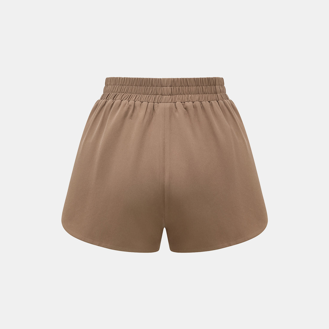 "Easy-go Chic" Textured Acetate Blazer/Shorts Set—Mocca