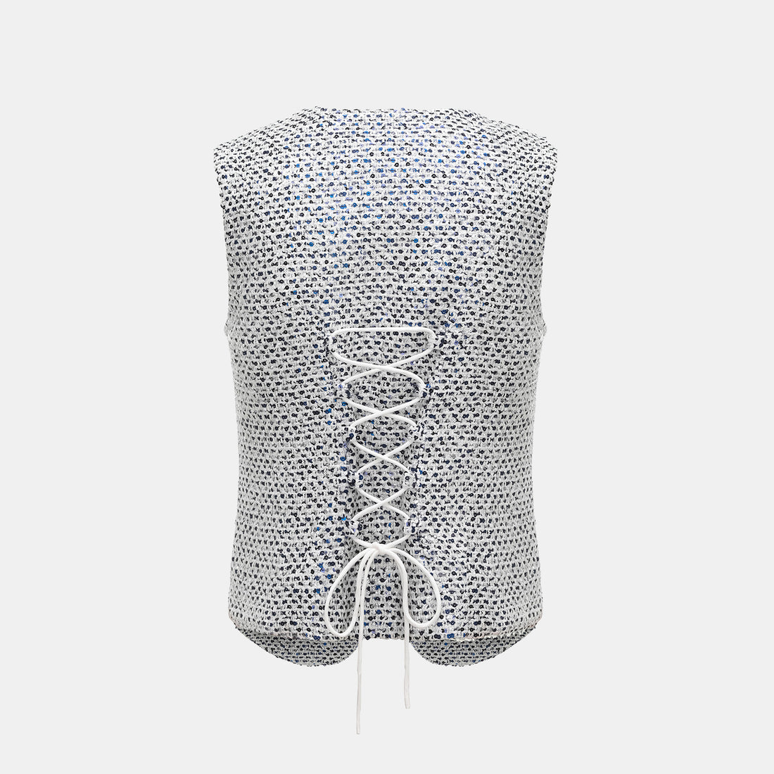 "Westminister Weekdays" Light Tweed Tie-Drawstring Waistcoat - Rational