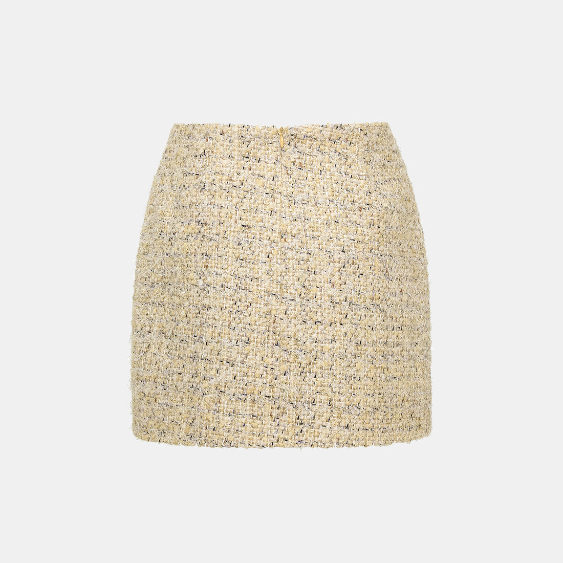 "Winter Versailles" Tweed Skirt - Purple/Gold