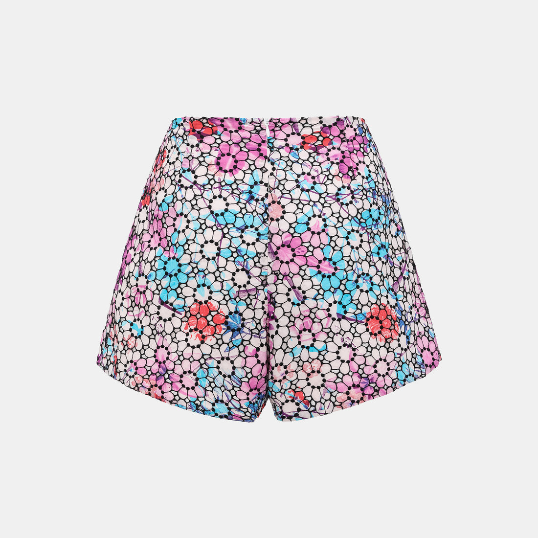 "Brunch in Provence" Italian ink lace shorts - Lavender Reverie