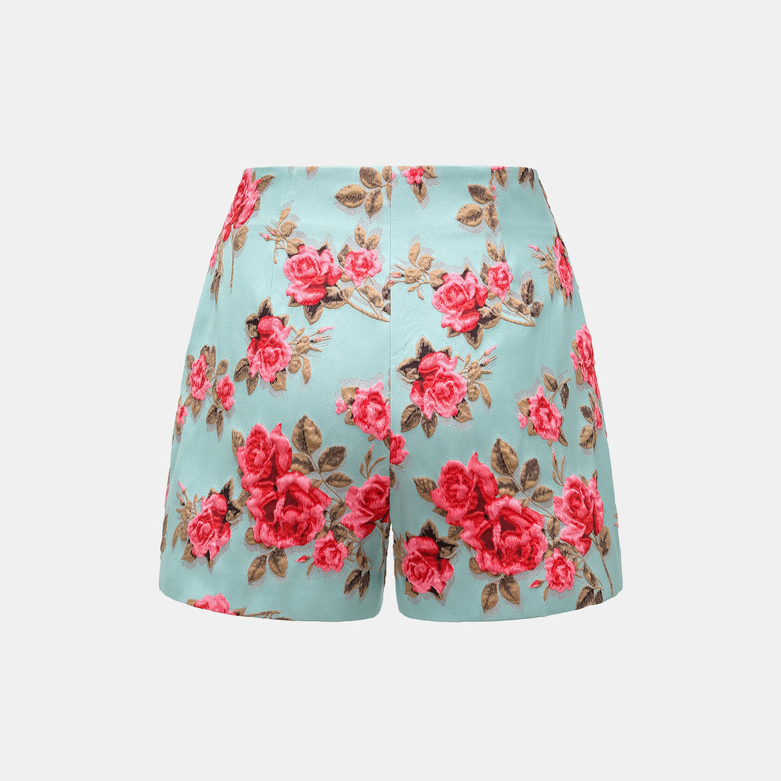 "Imperial Garden Teatime" Italian 3D Jacquard Shorts