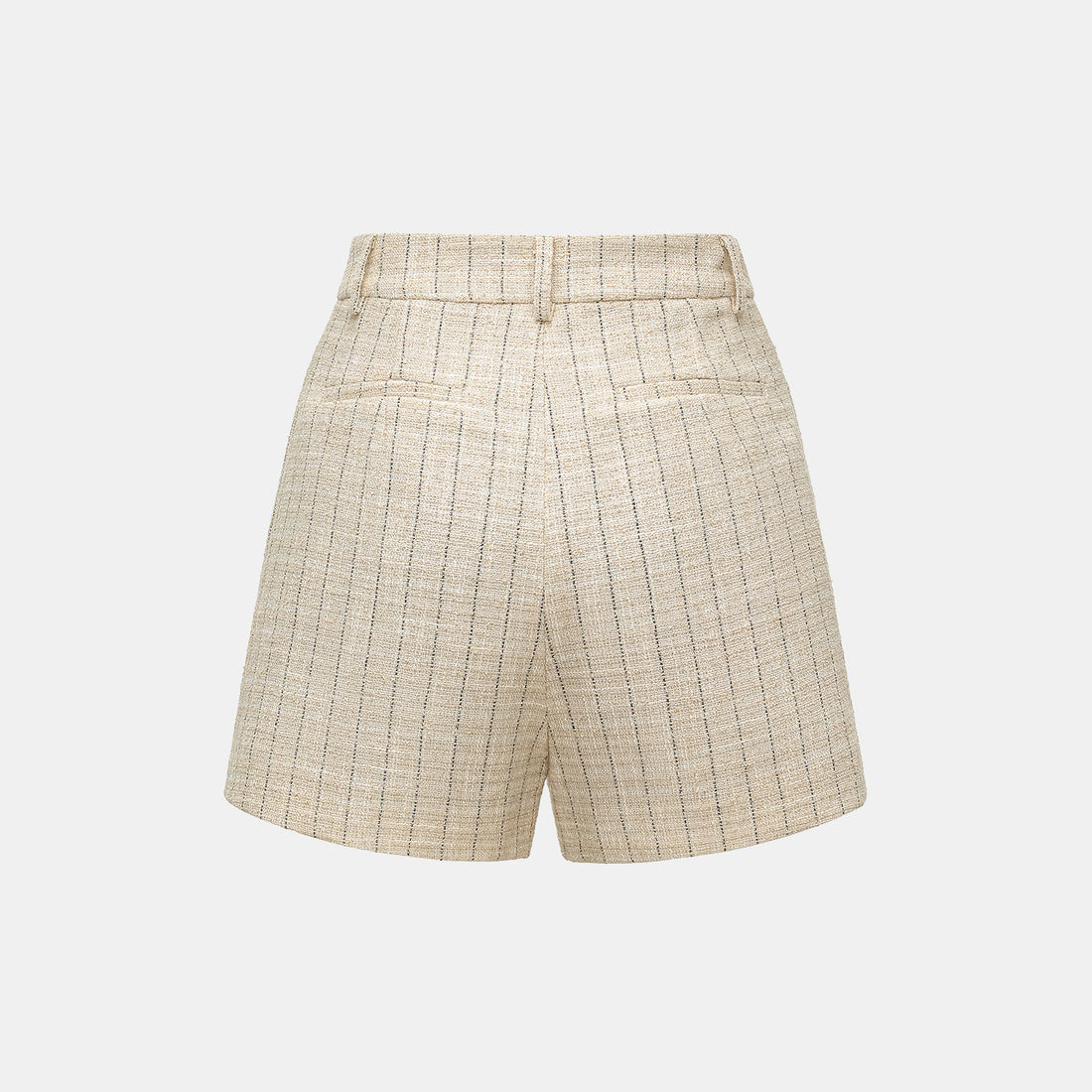 "Westminster Weekdays" Light Tweed Shorts - Vanilla Soufflé