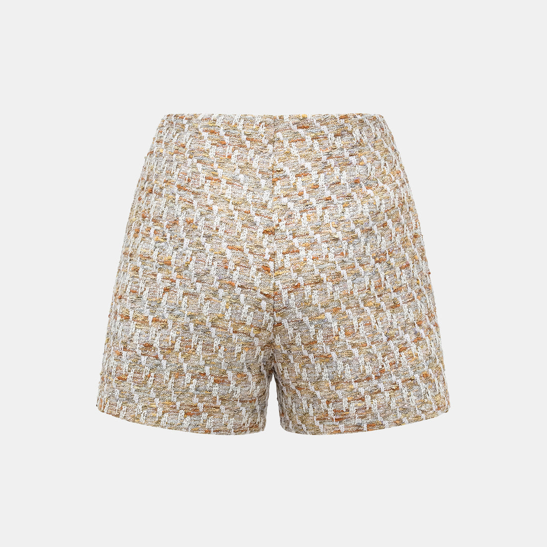 "Weekend at Monaco" Spanish gold-work lightweight tweed shorts—Whimsy Grove