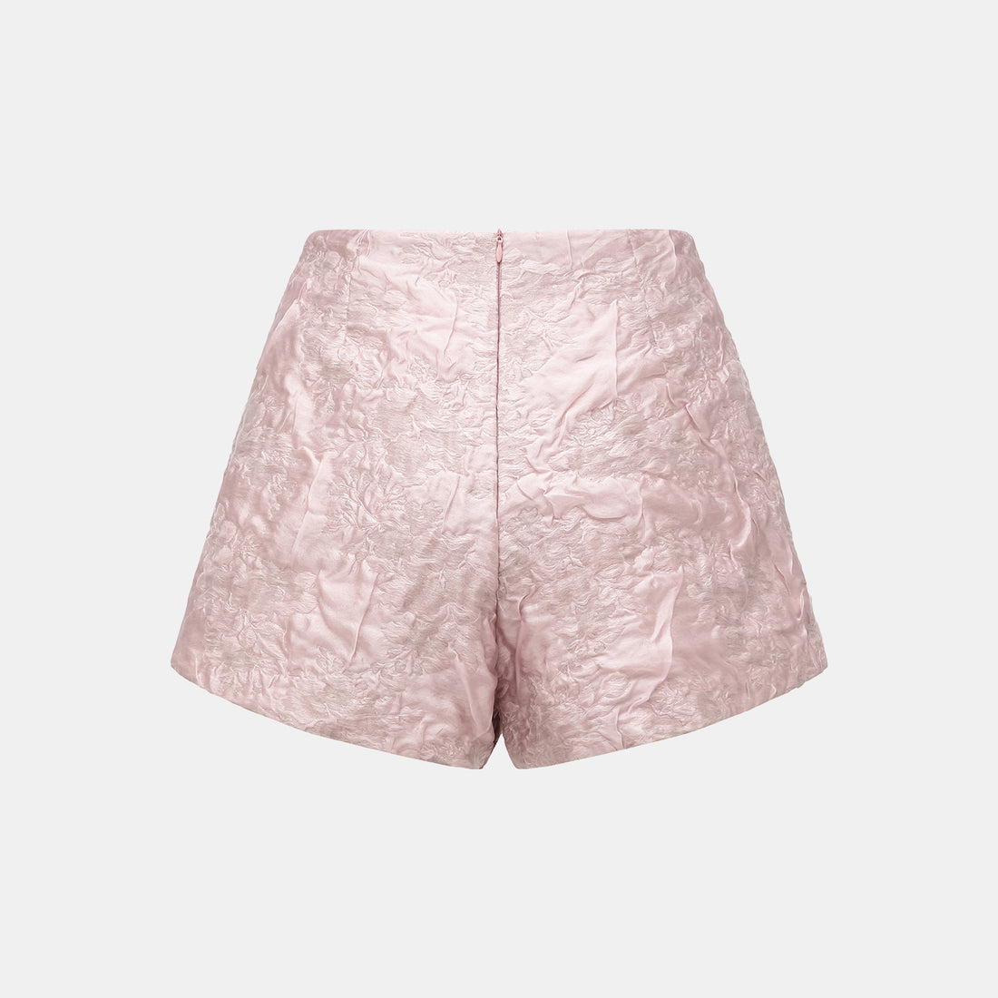 "Spring" Ice Crystal Jacquard Shorts - Rose Dew