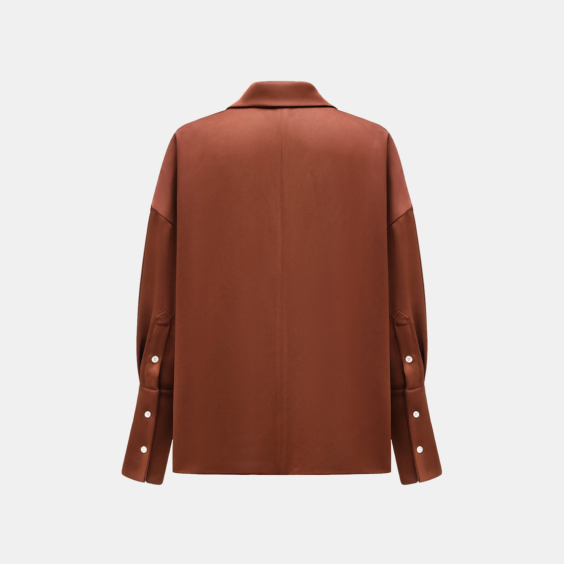 "Easy-go Chic" Heavy Acetate Smock—Honey Brown