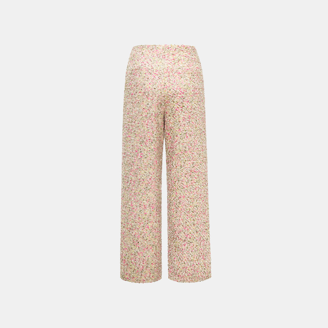 "Chelsea Citywalk" Tweed Special Cut Wide Leg Pants - Monet Garden