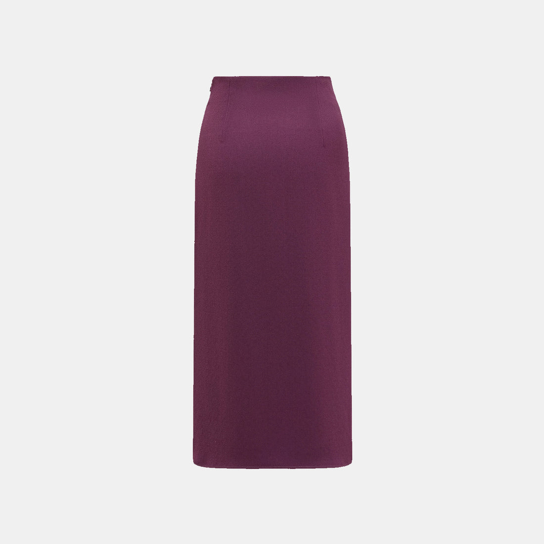 "Daytime Elegance" Textured Acetate Special Cut Pencil Skirt - Grape Purple