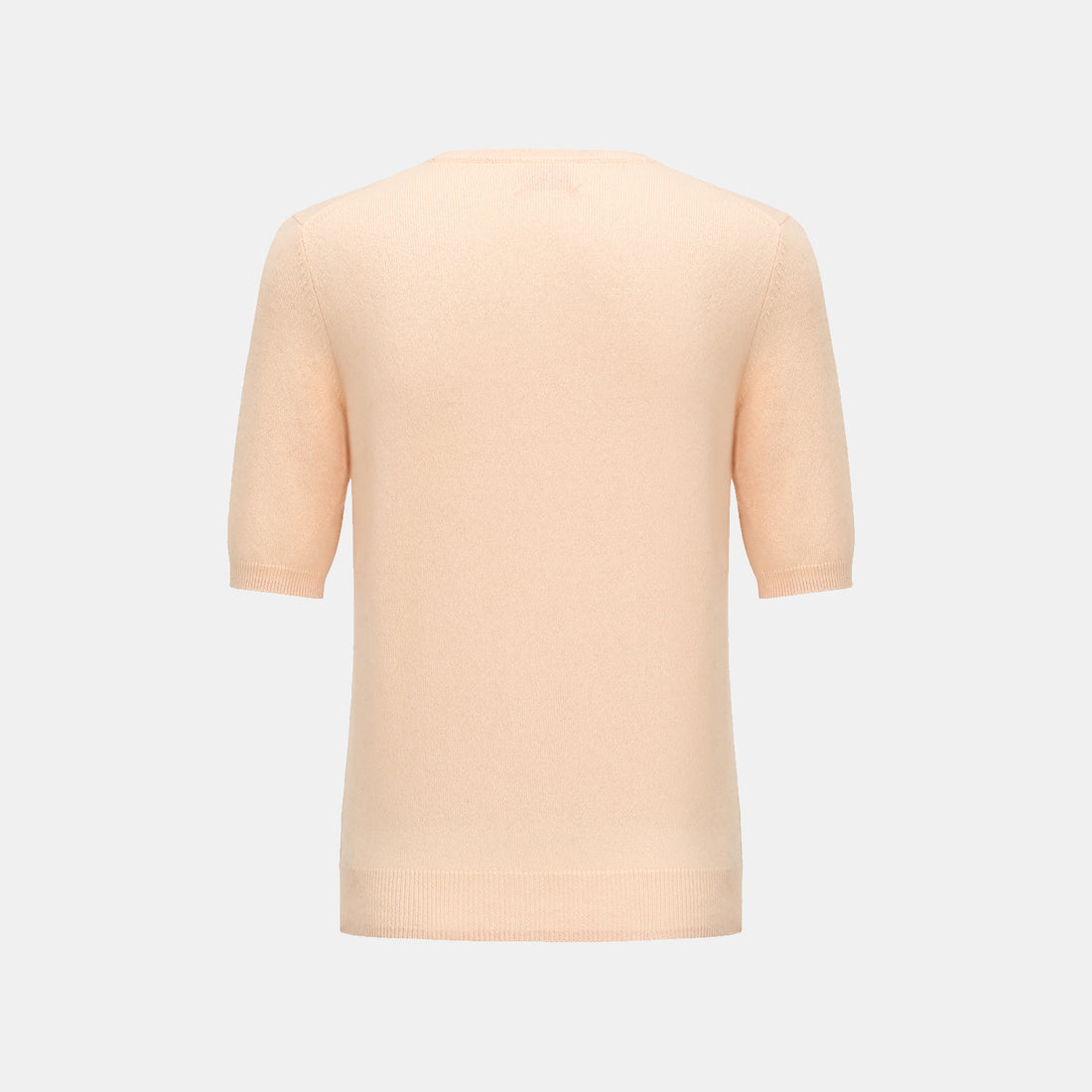 “Cash-In Collection 财“ 100% Baby Cashmere 3/4 Sleeve V-Neck Top (Yarn by Loro Piana) — Nude