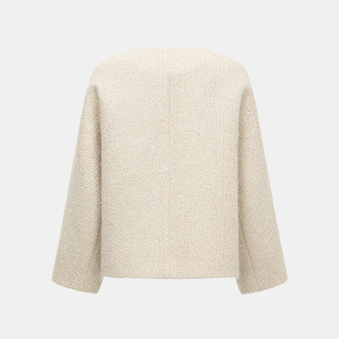 "Chelsea Citywalk." Tweed Oversized Jacket—Lunar Serenade