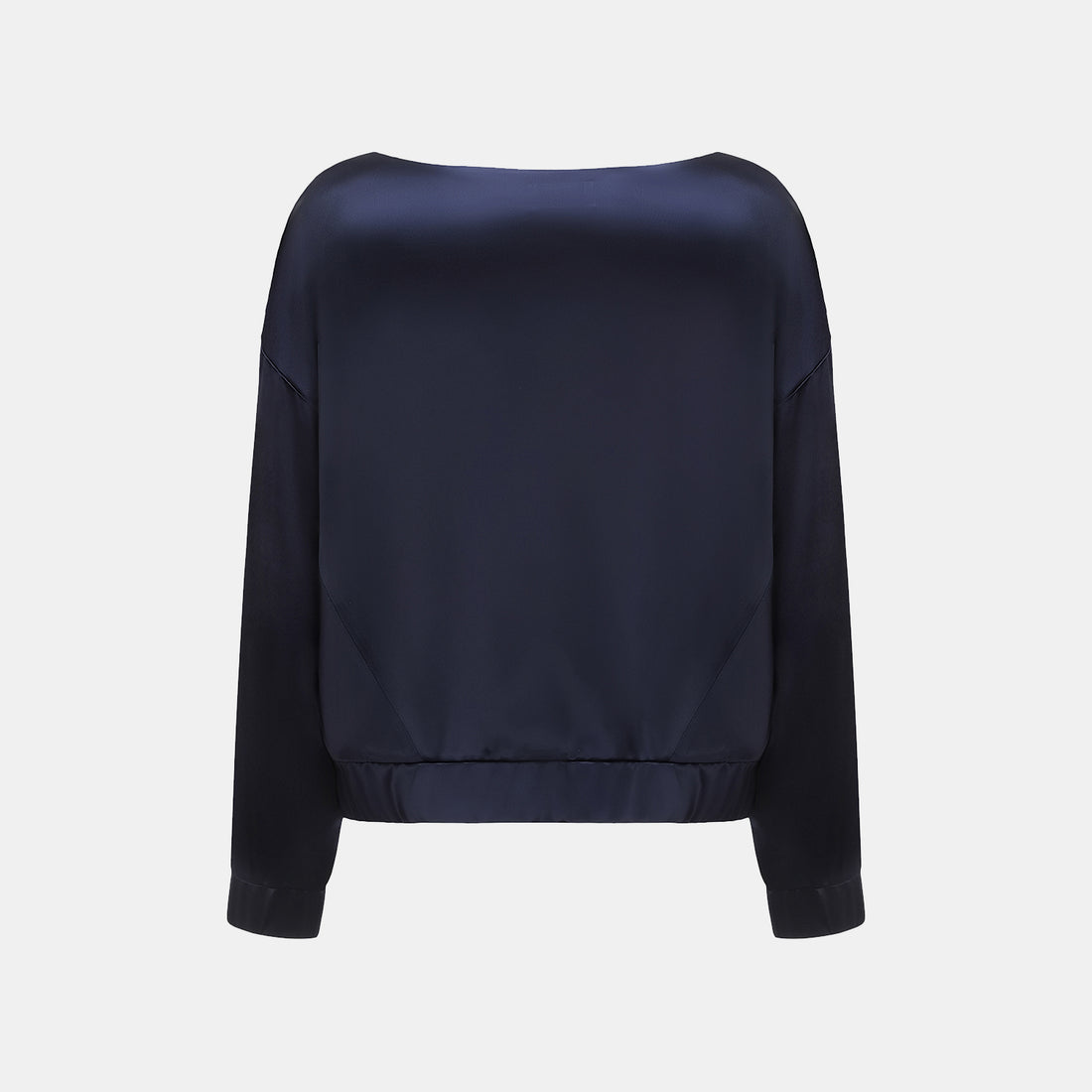 “Easy Go Chic.” Satin Acetate Leisure Suit—Blue