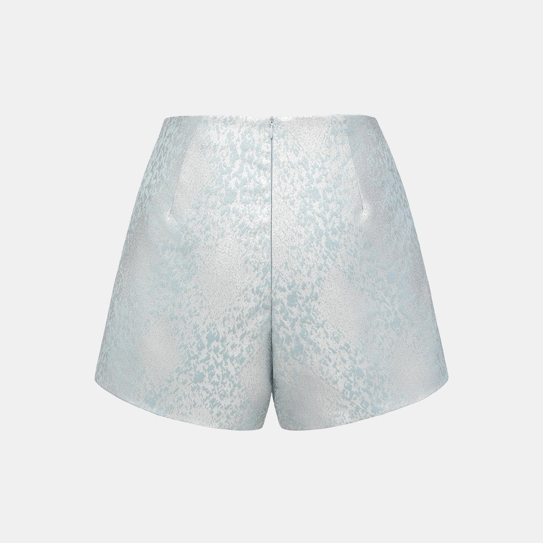 "Spring" Spanish jacquard shorts - Shadow Blue Floating Light