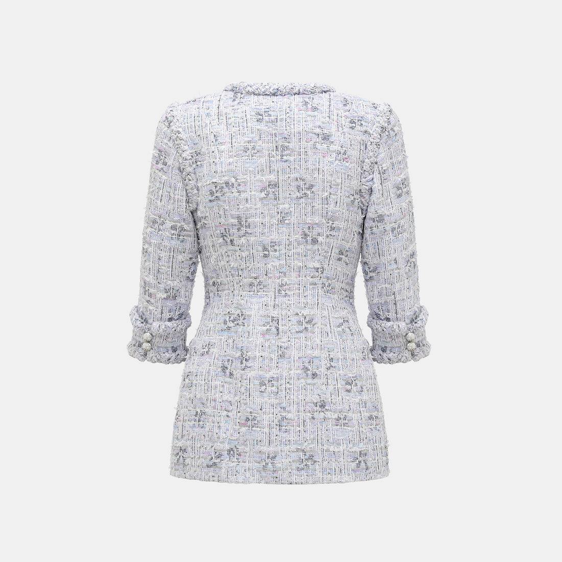 "Arcade of CherJoy Atelier." French summer light tweed high-end custom three-dimensional tailoring jacket