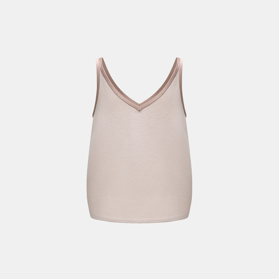 "The Top" British Double Crepe Vest — Taupe