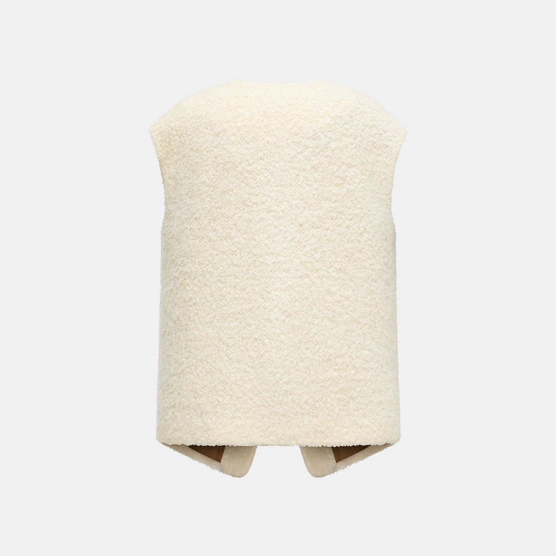 "Tops" alpaca vest
