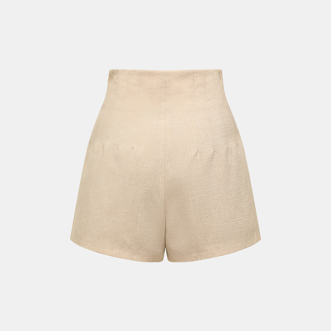 "Easy go Chic" Waffle Shoulder Pad Shirt/Shorts Set - Camel