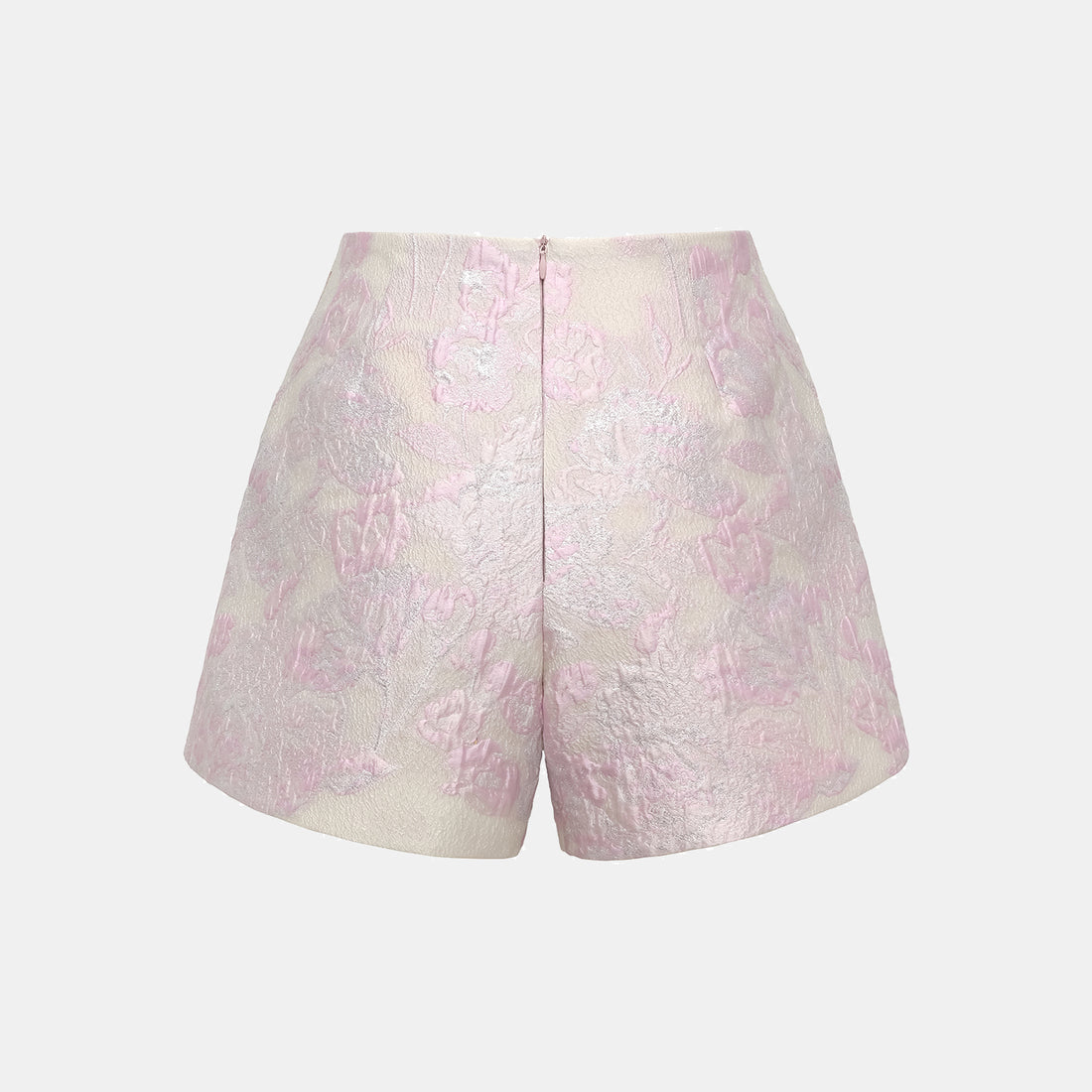 "Spring" Jacquard Shorts - Floating Light and Cherry Blossoms