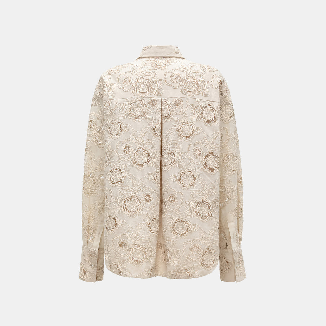 "Lazy and Pretty" Italian Lace Oversized Shirt