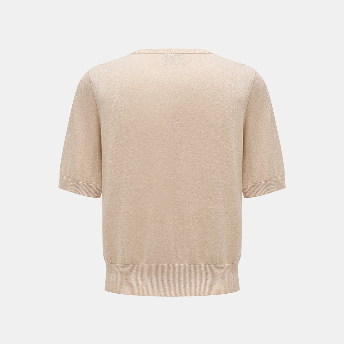 "Summer Diary" Cool Triacetate Cashmere Knit Short Sleeve Cardigan—CALM