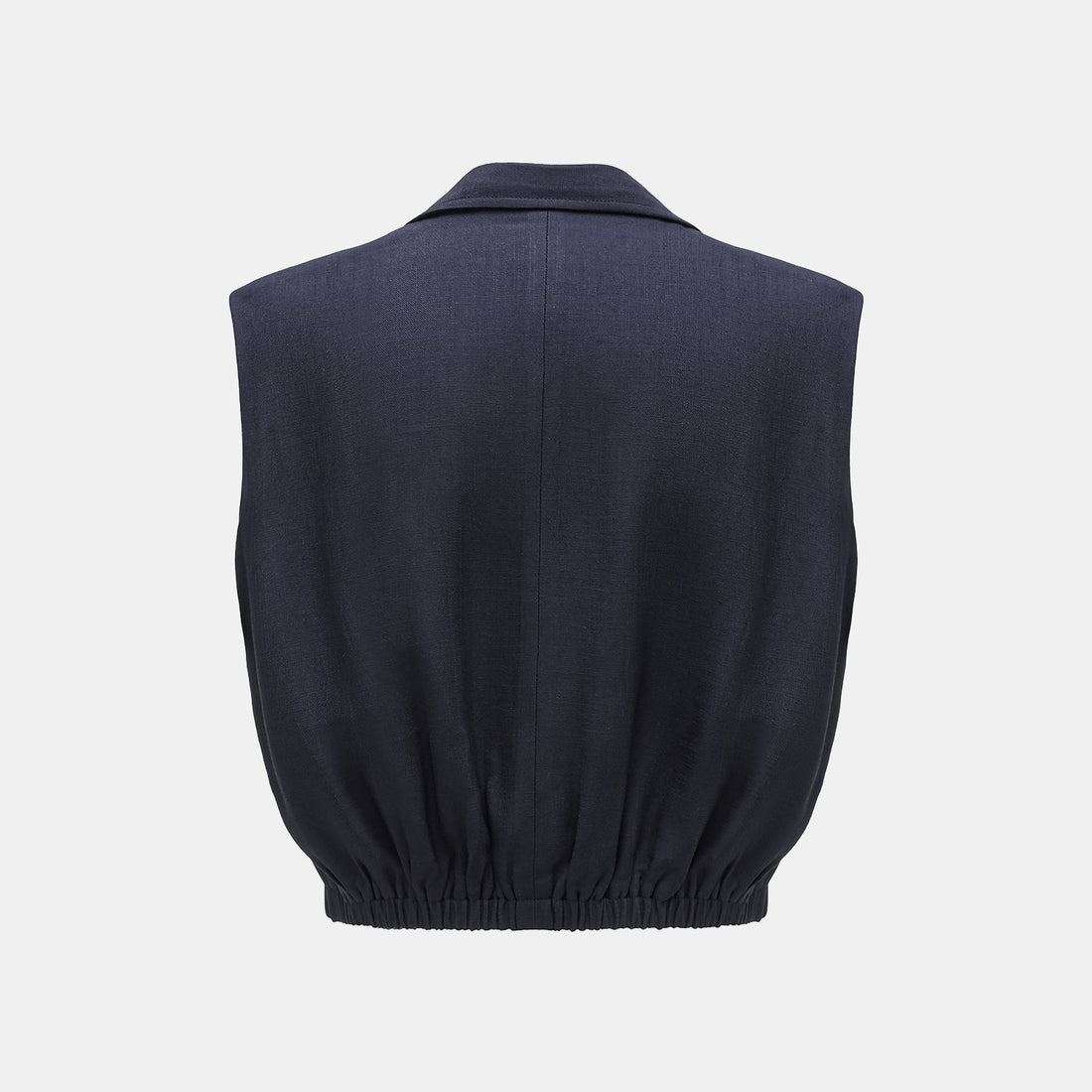 "Weekend at Monaco." Special bamboo texture acetate vest—Ink