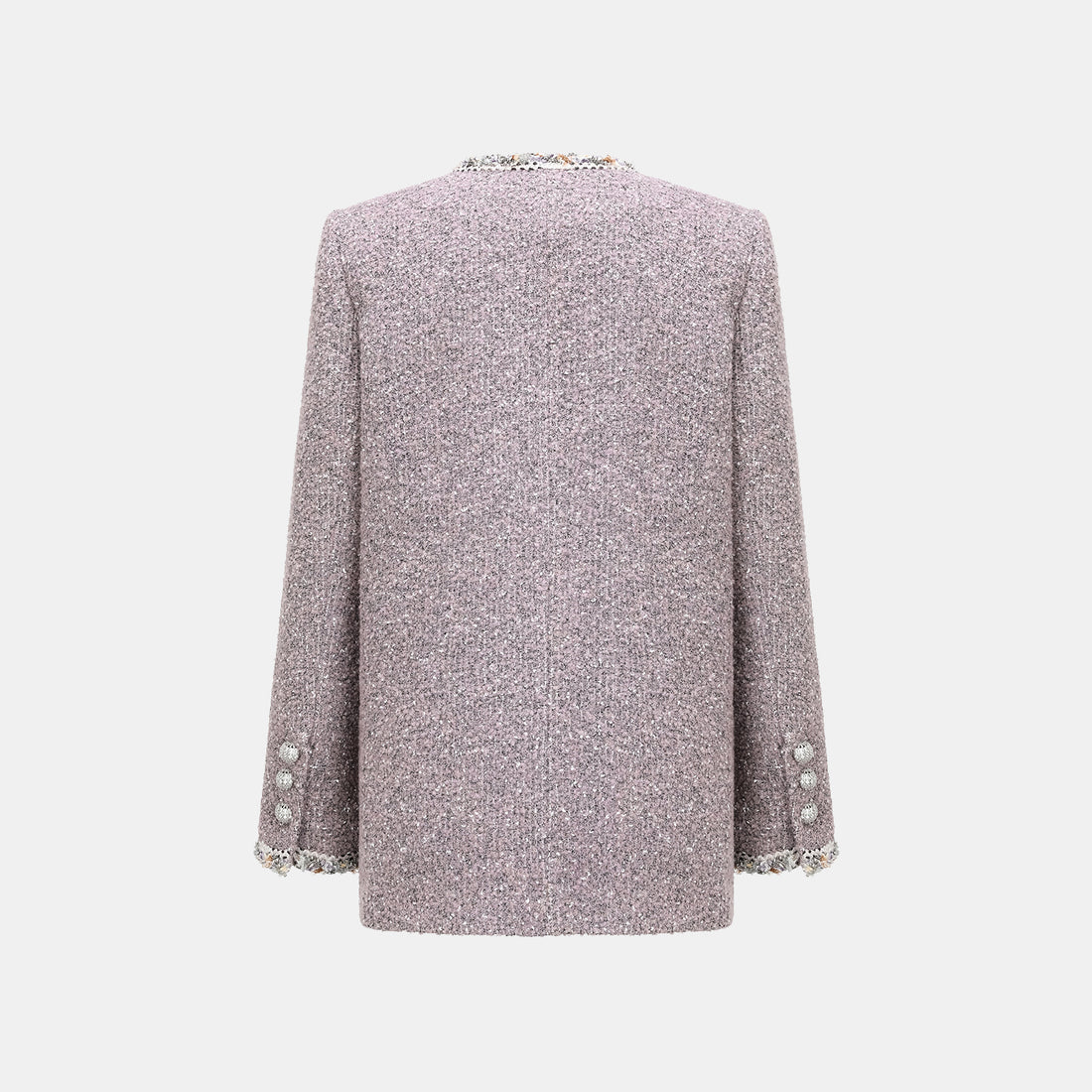 "Chelsea Citywalk." 義大利肌理工藝花呢經典No.6外套—Lavender Haze