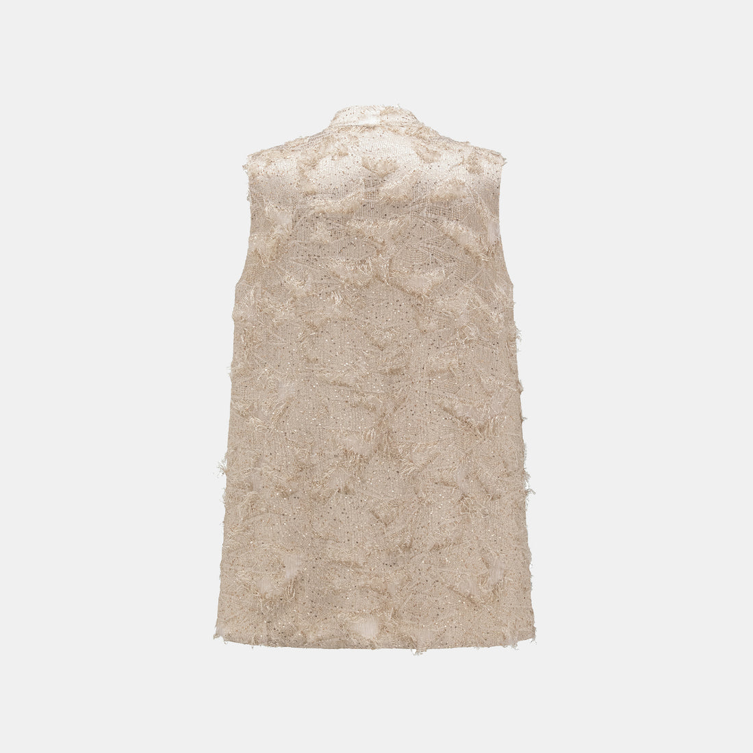"Imperial Garden Teatime." Italian feather embroidery tassel craft light Chinese style vest - Muyu
