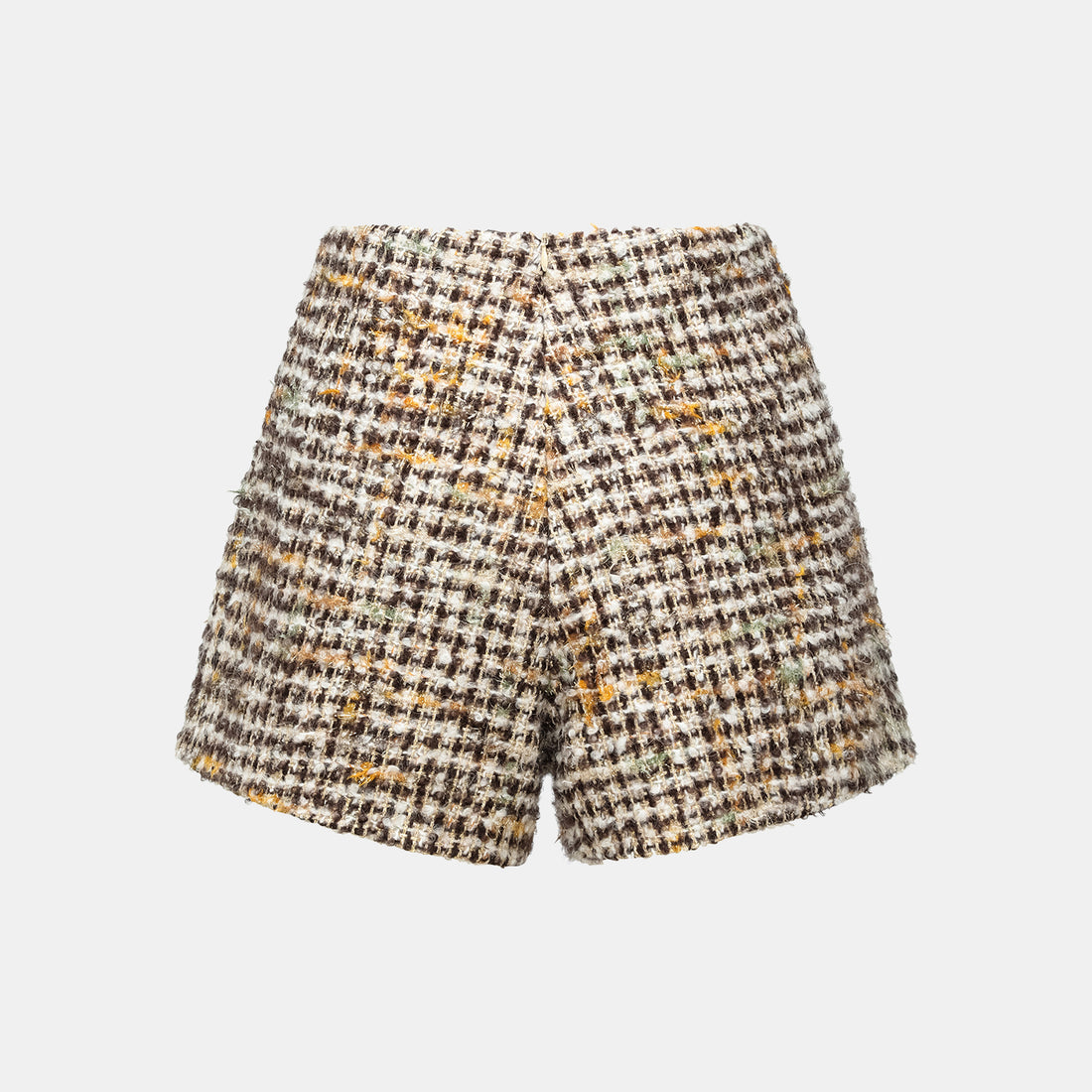 "Breeze boucle" British top light tweed shorts - Caramel Drizzle
