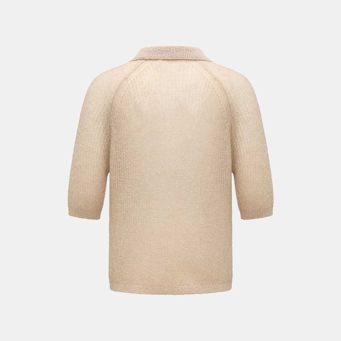 Autumn Diary Superfine Knit 3/4 Sleeve Top — Light Camel