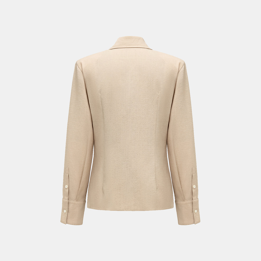 "Easy go Chic" Waffle Shoulder Pad Shirt/Shorts Set - Camel