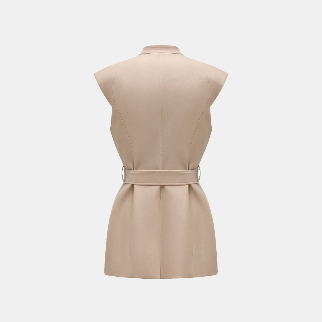 "Weekend at Monaco." Italian Textured Hunting Vest - Taupe